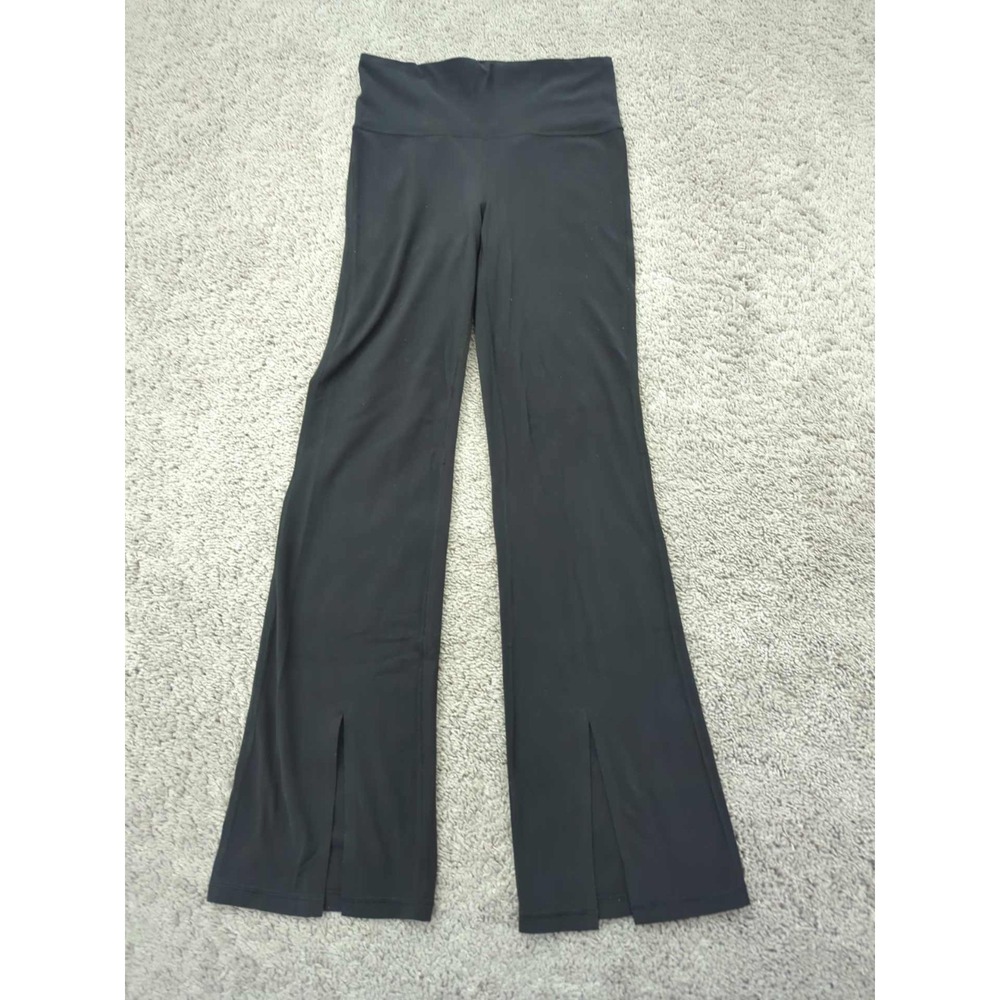 Athleta Leggings Womens Small Black Pull‎ On Elation Split Flare Gym Athletic